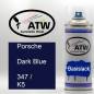Preview: Porsche, Dark Blue, 347 / K5: 400ml Sprühdose, von ATW Autoteile West.